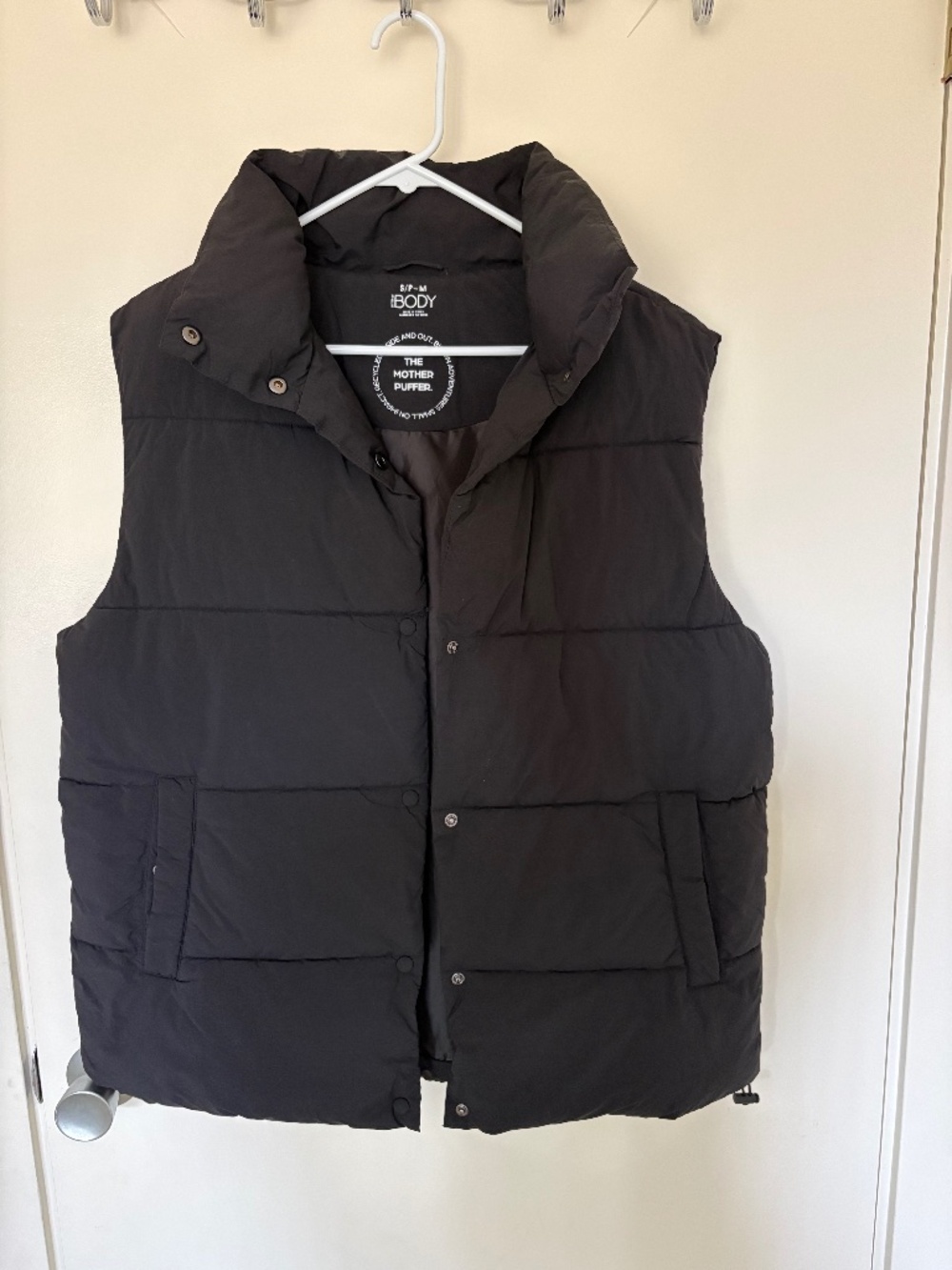 Cotton On Body Women's The Recycled Mother Puffer Vest Jacket 2.0 -black